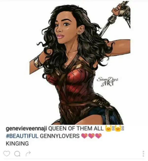 Genevieve Nnaji Shares Her Beautiful Artwork